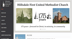 Desktop Screenshot of hillsdalefirstumc.com