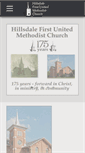 Mobile Screenshot of hillsdalefirstumc.com